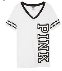 Victorias Secret Pink V neck tee